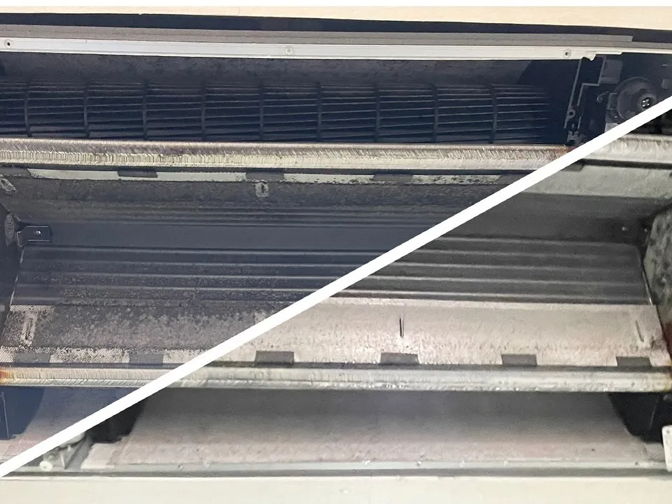 本日も天井2方向エアコンのクリーニングをさせて頂きました。