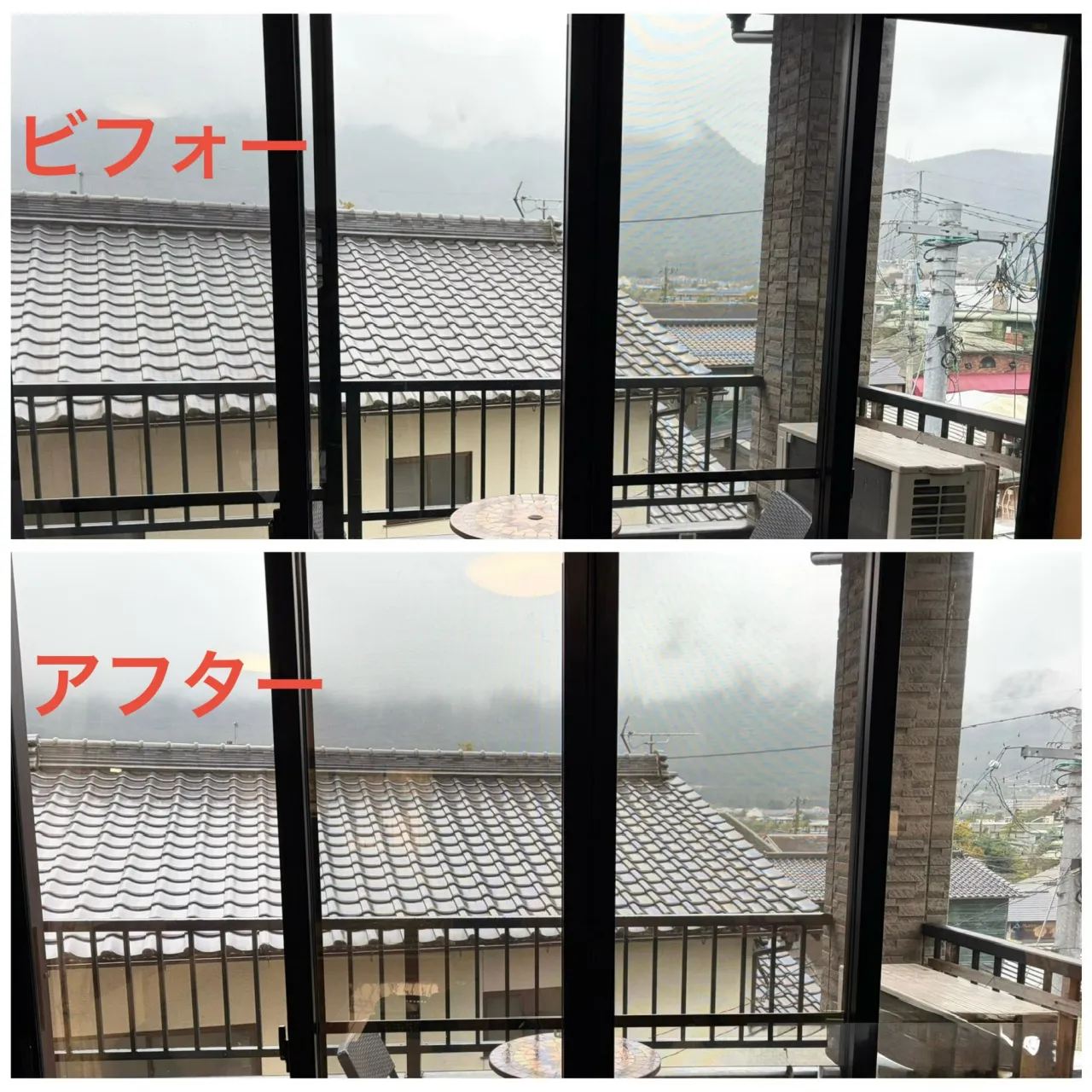 本日は窓ガラスフィルムの施工をさせて頂きました😊